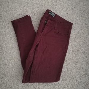 Burgundy Jeans